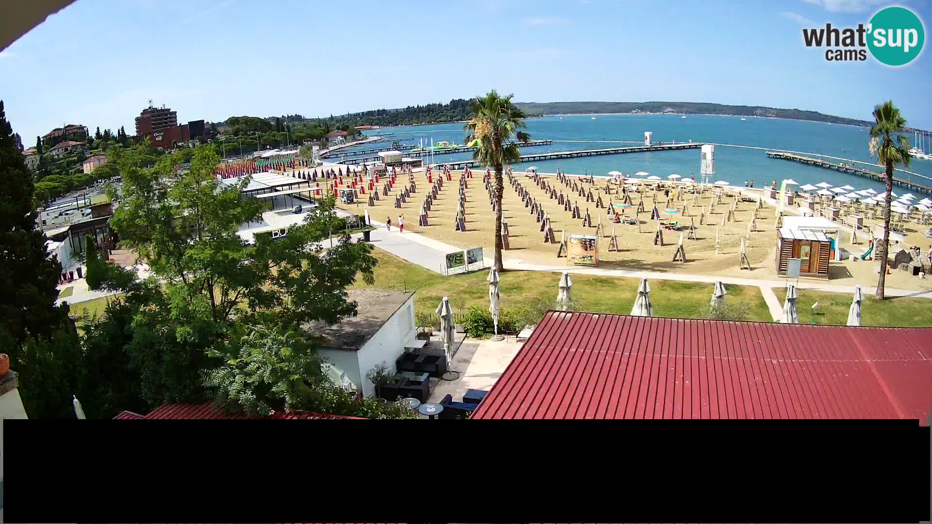Playa Portorož camera en vivo