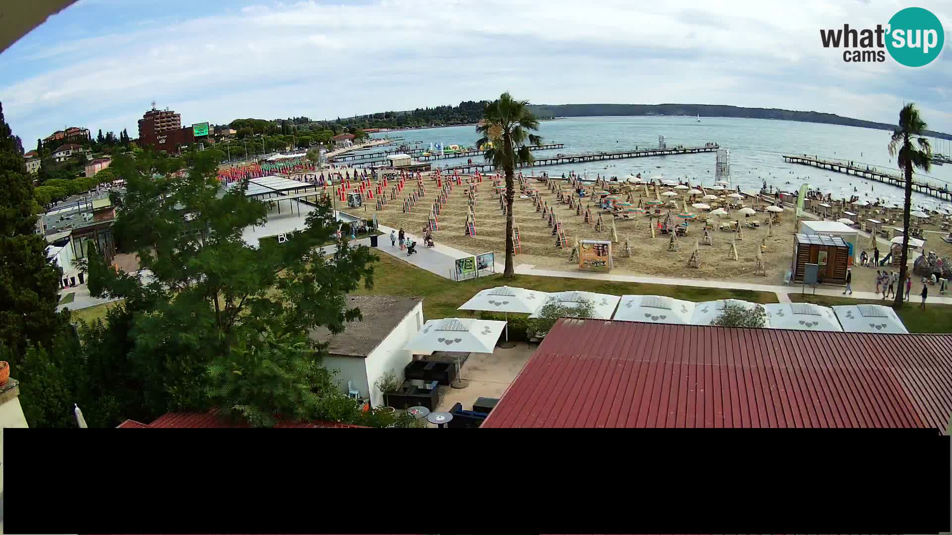 Webcam Portorož Strand – Karamela bar
