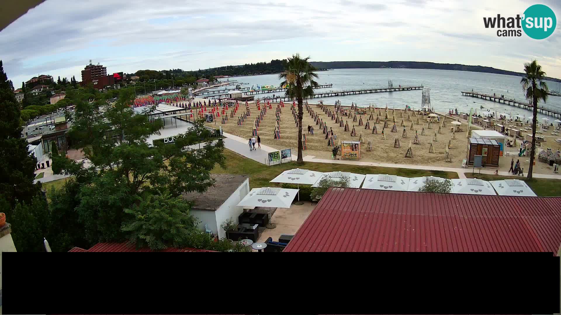Plage Portorož live cam