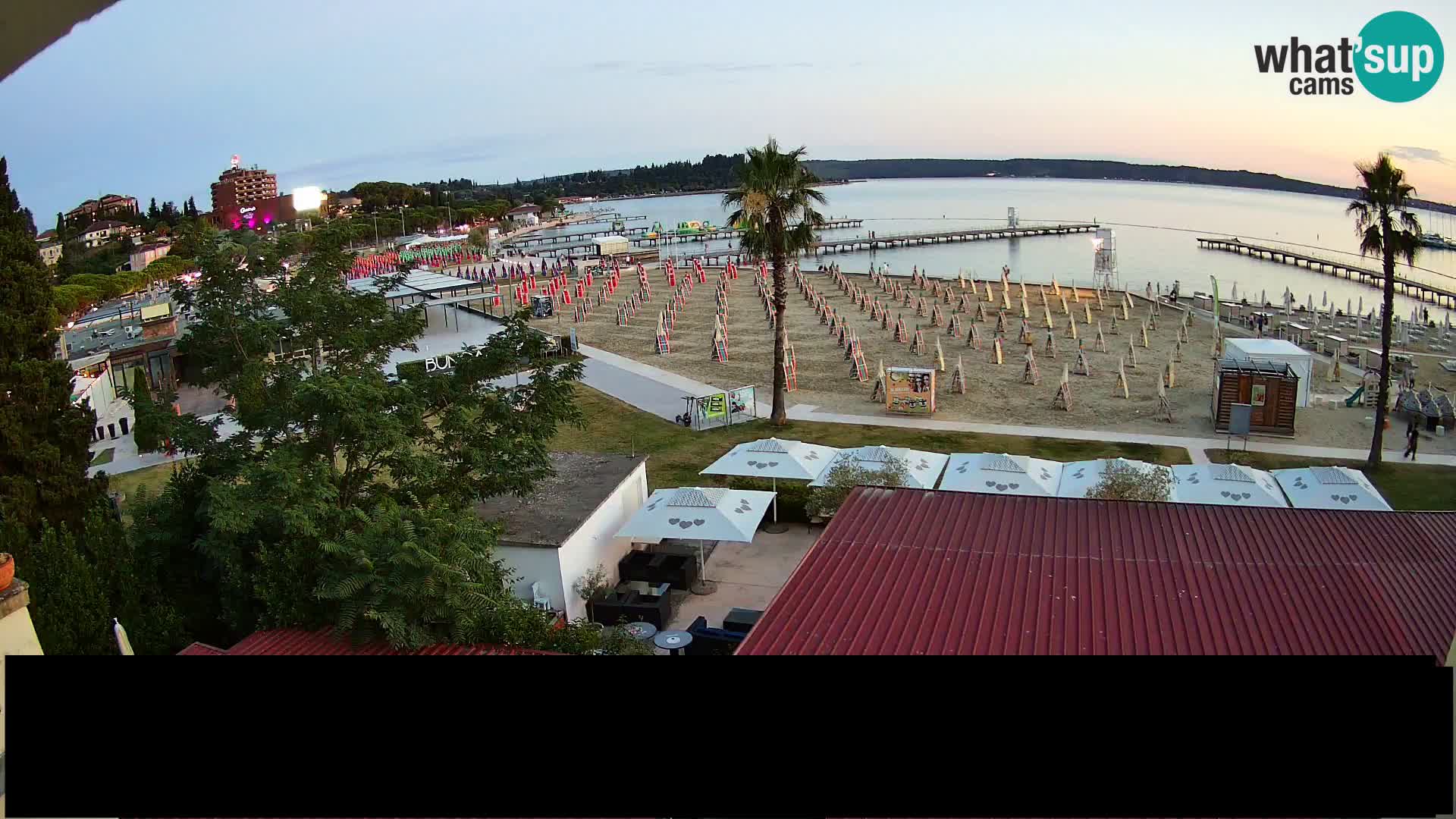 Kamera v živo Portorož plaža – Bungalow