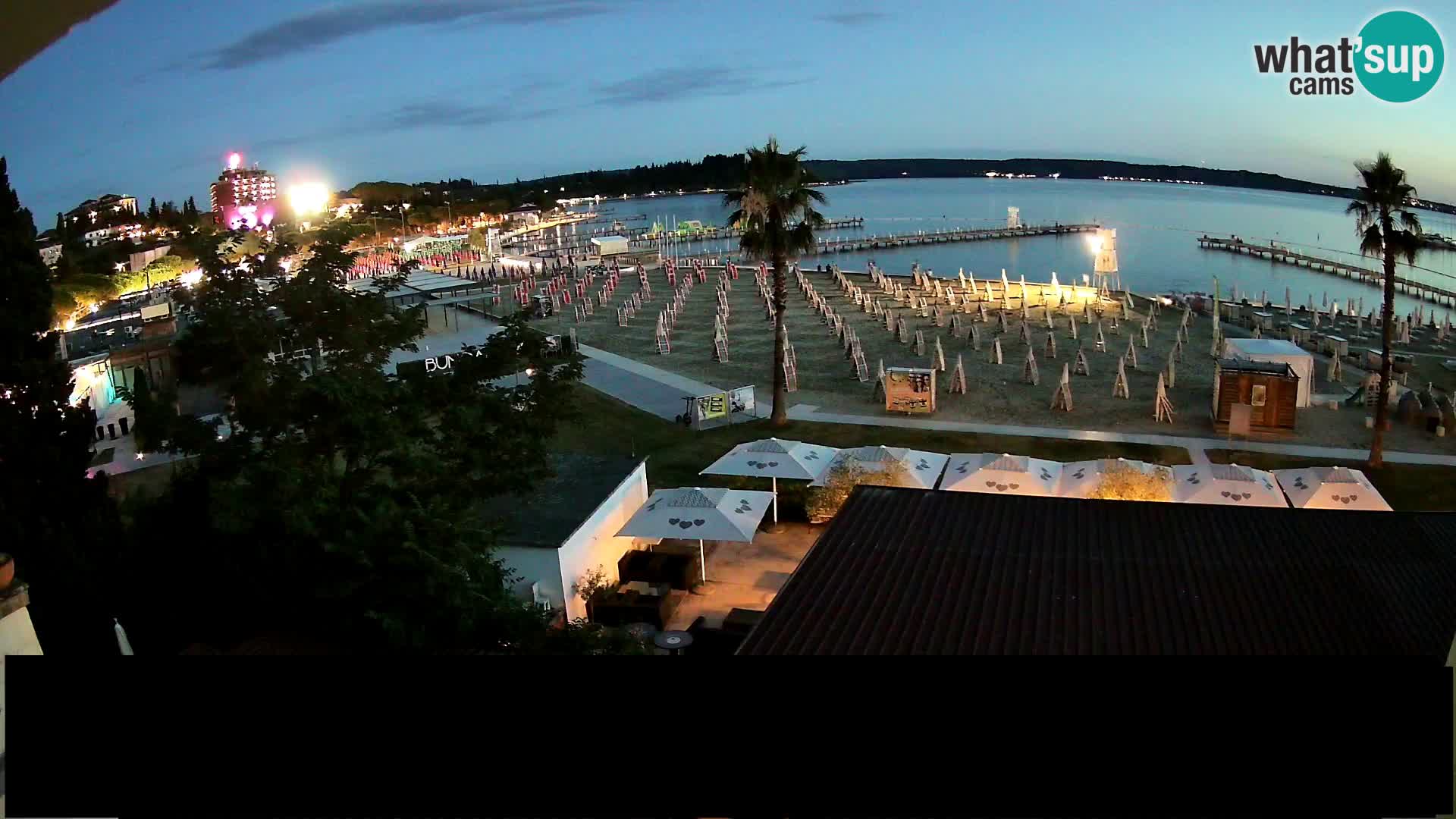 Spiaggia di Portorose live webcam