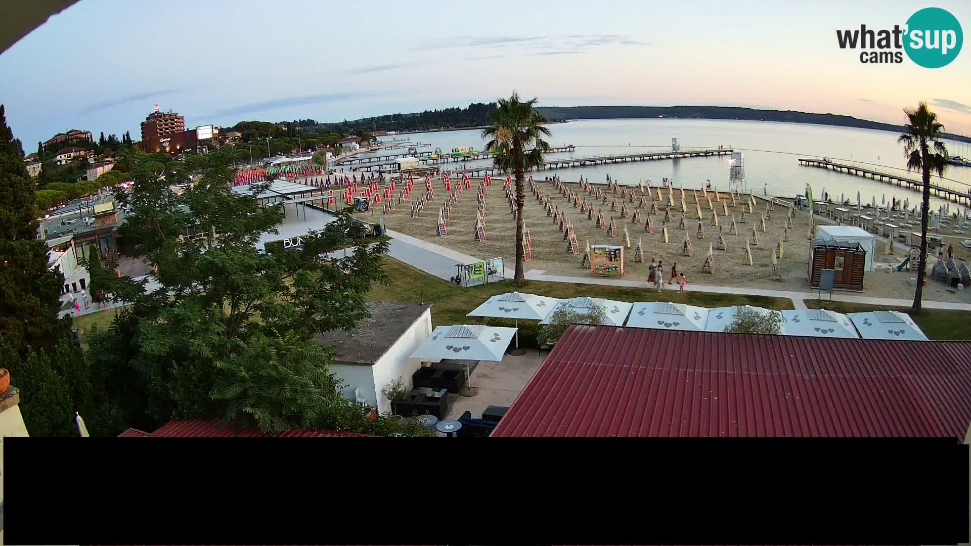 Webcam Portorož Strand – Karamela bar