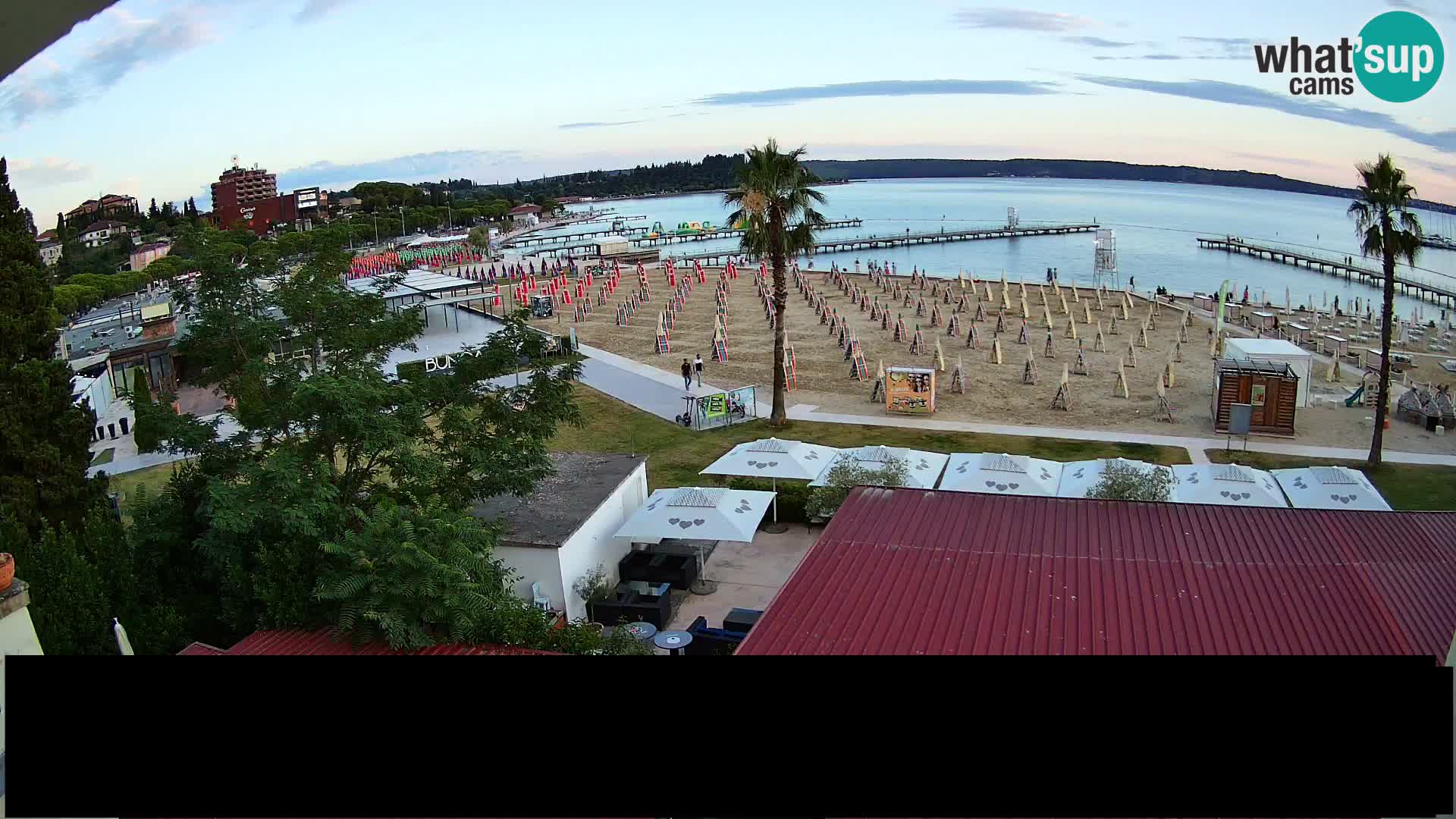 Plage Portorož live cam