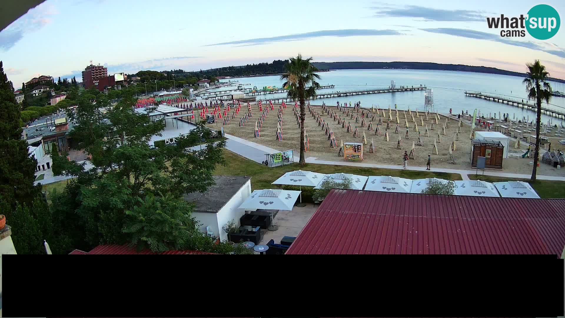 Plage Portorož live cam