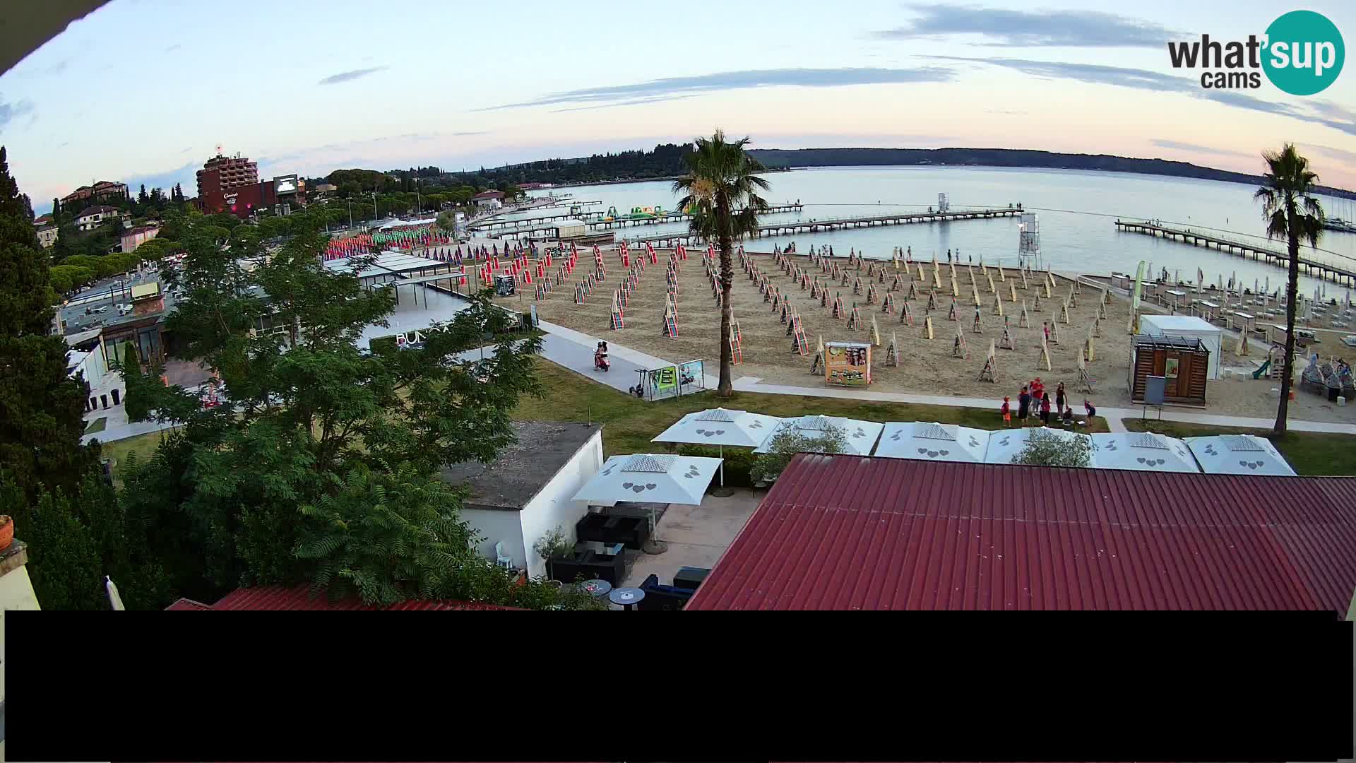 Plage Portorož live cam