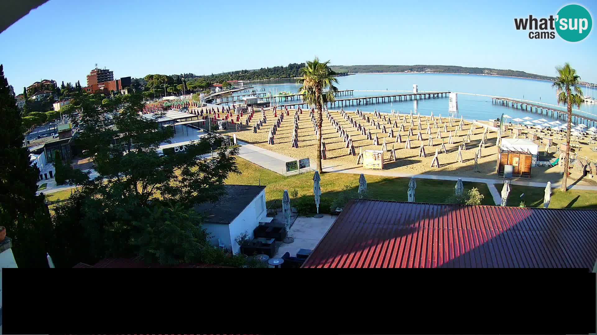 Webcam Portorož Strand – Karamela bar