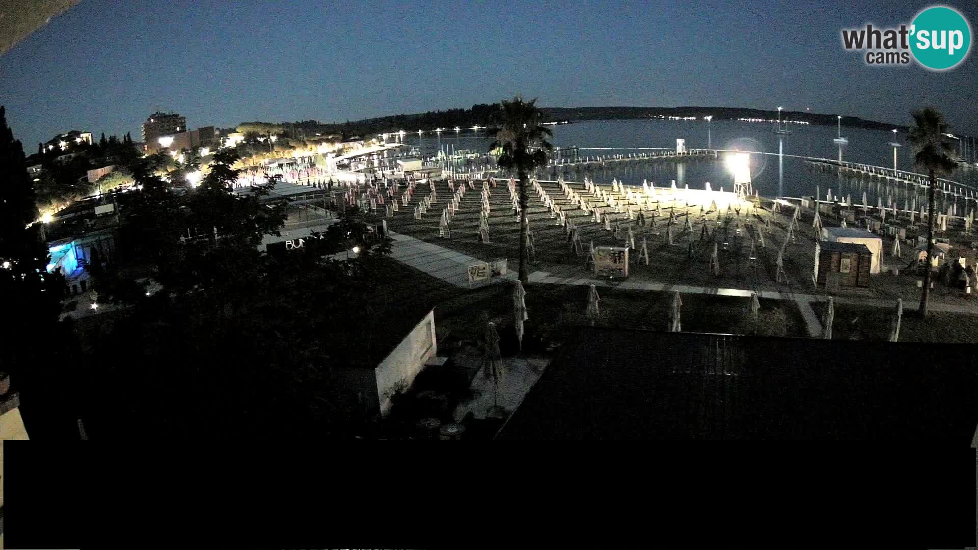Kamera v živo Portorož plaža – Bungalow