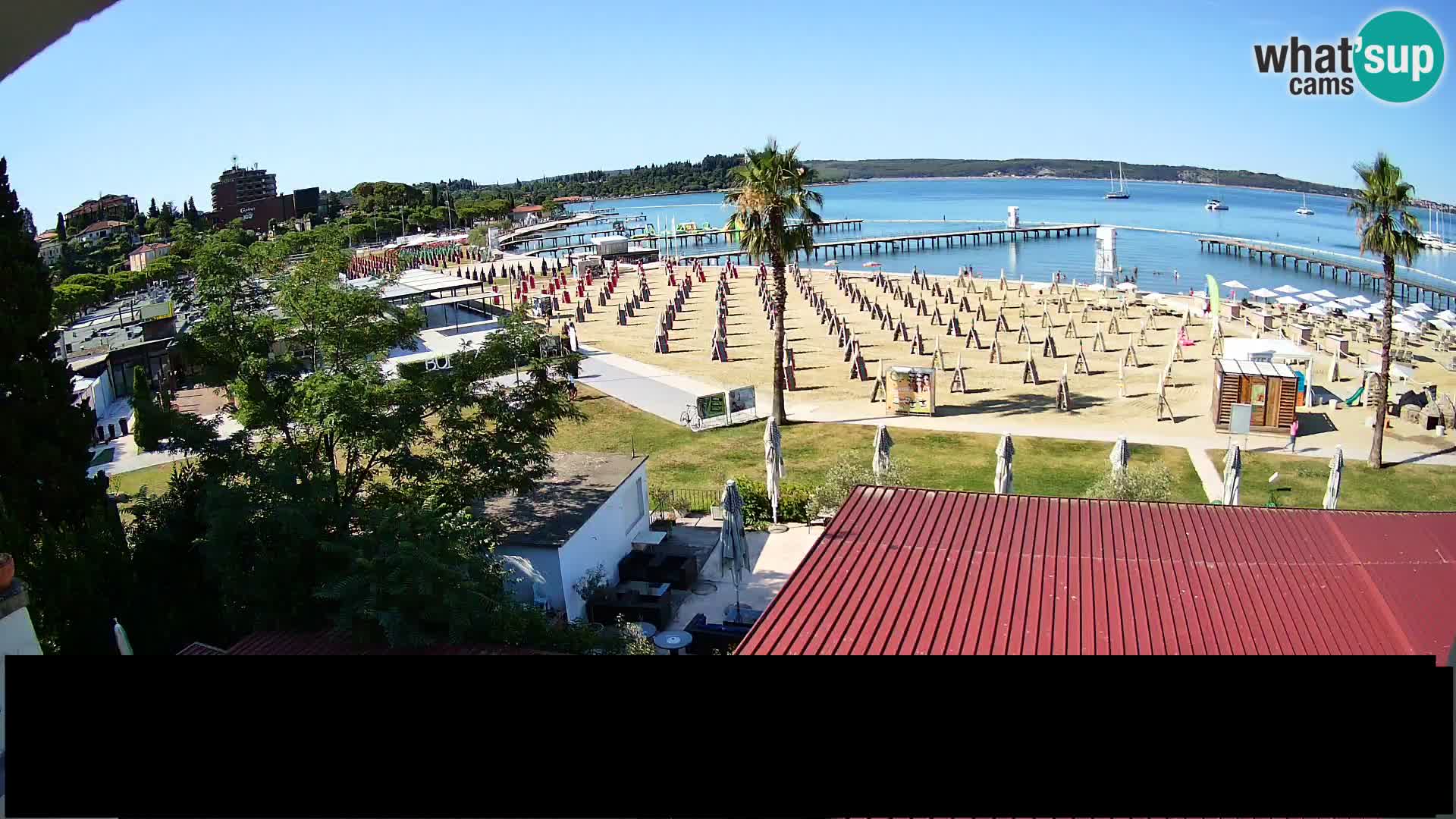Plage Portorož live cam