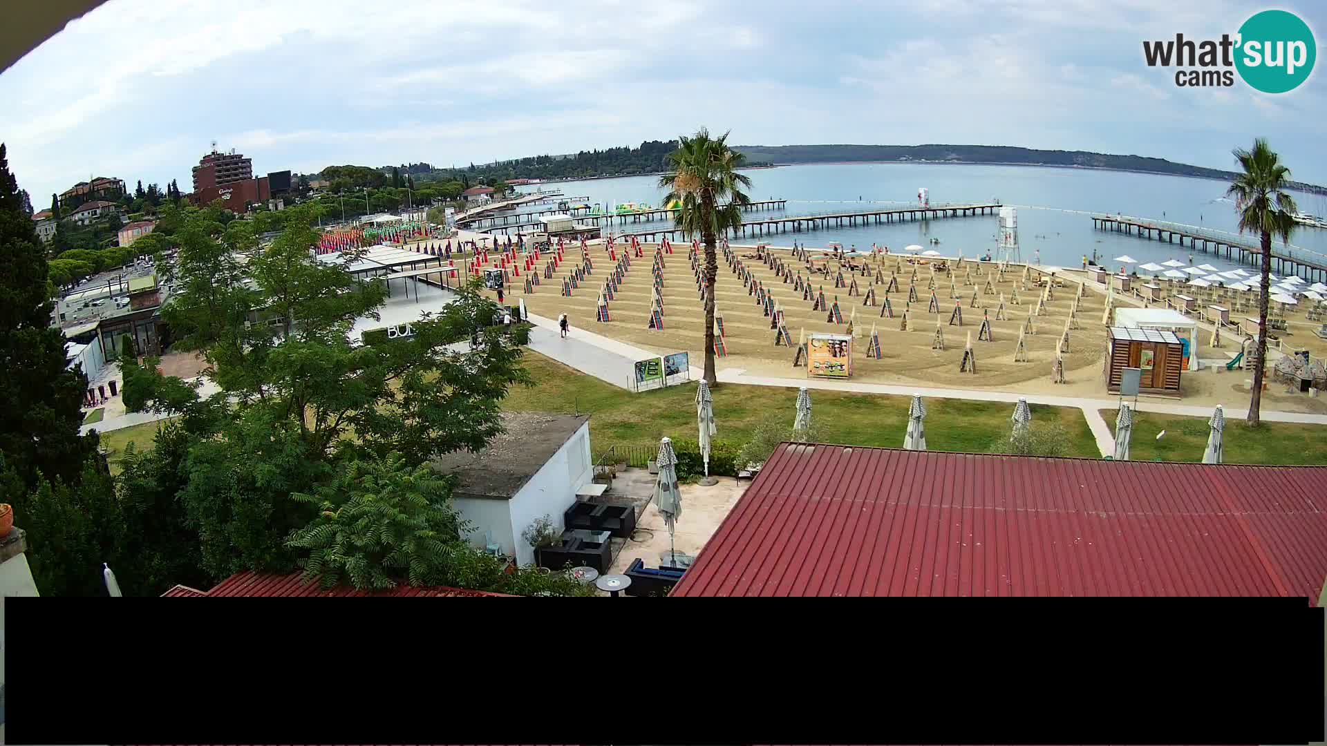 Plage Portorož live cam