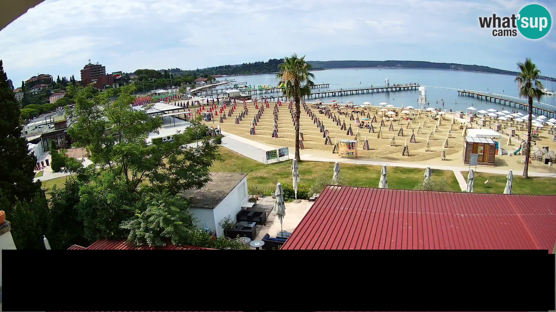 Spiaggia di Portorose live webcam