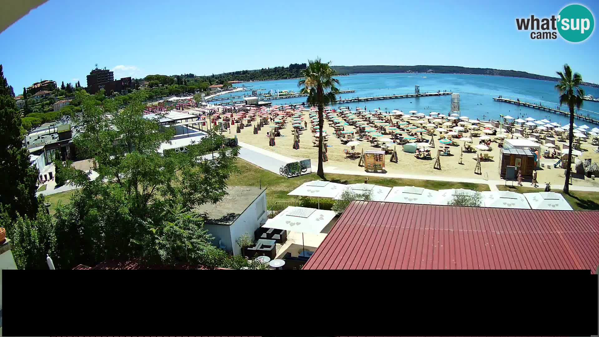 Webcam Portorož Strand – Karamela bar