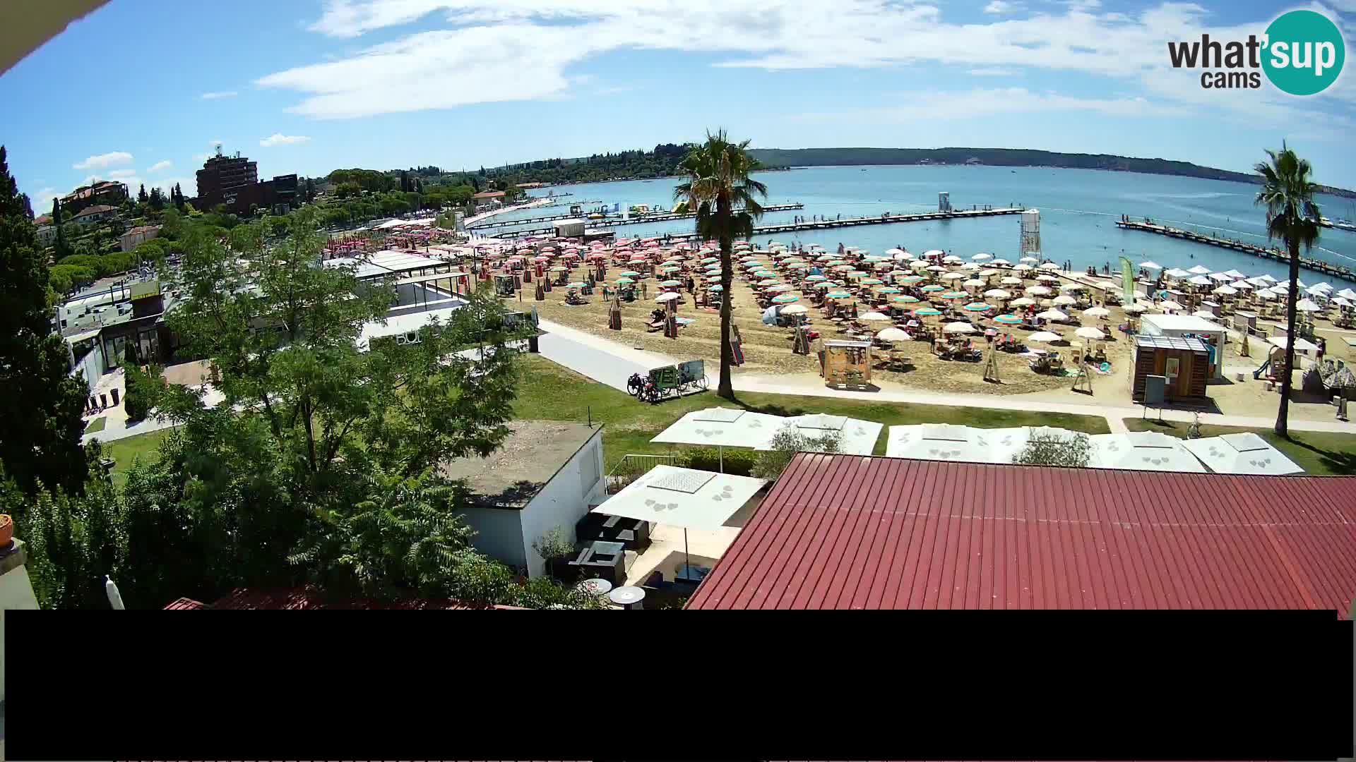 Spletna kamera Plaža Portorož