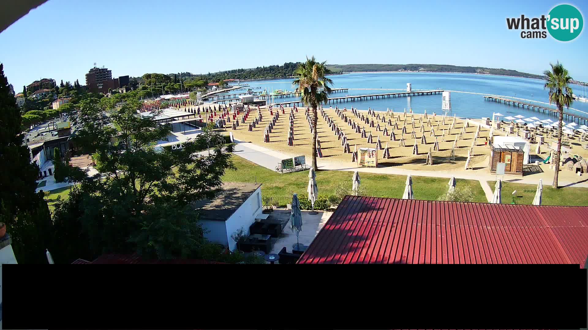 Spiaggia di Portorose live webcam