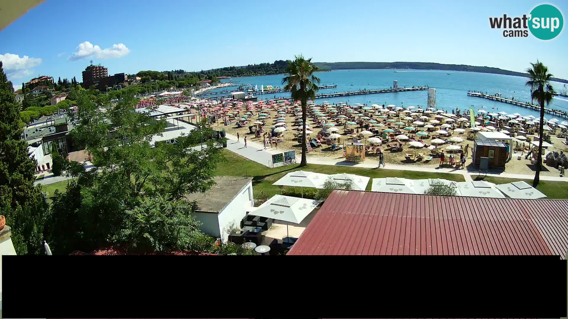 Webcam Live Playa de Portorož