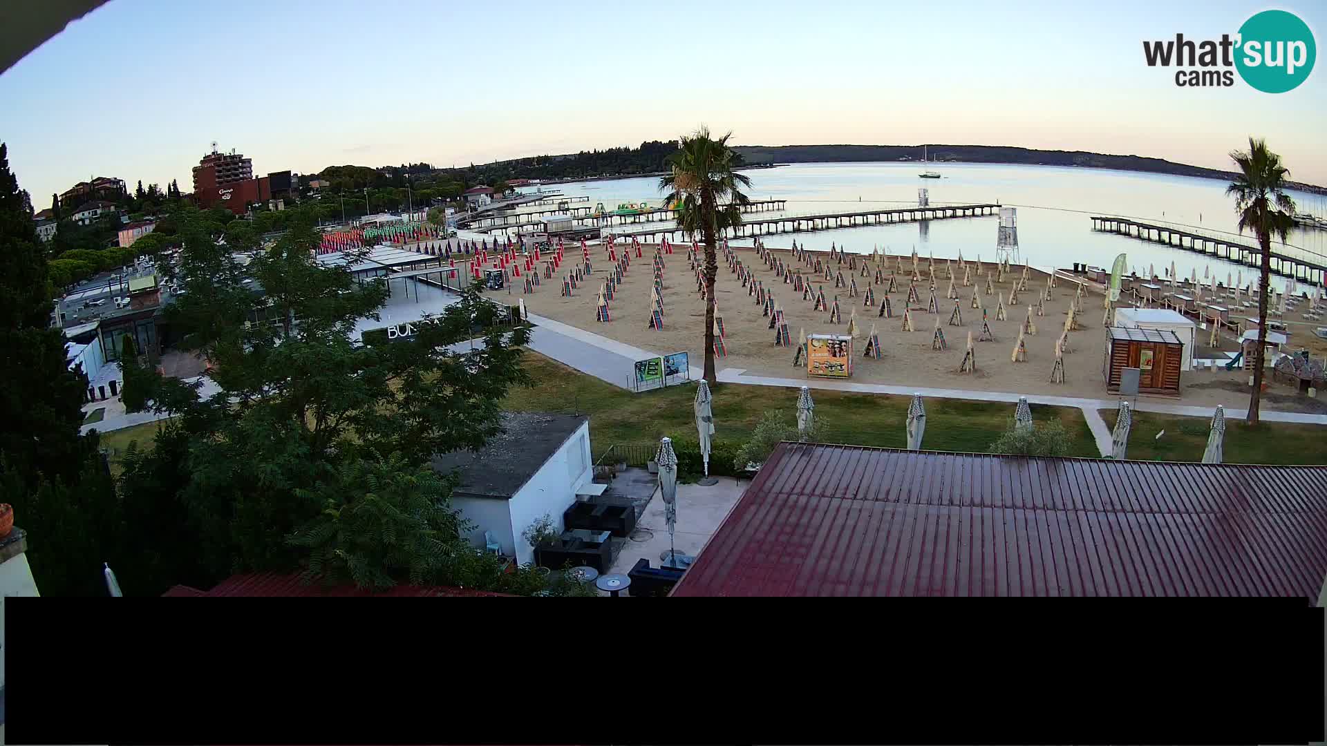 Webcam Portorož Strand – Karamela bar