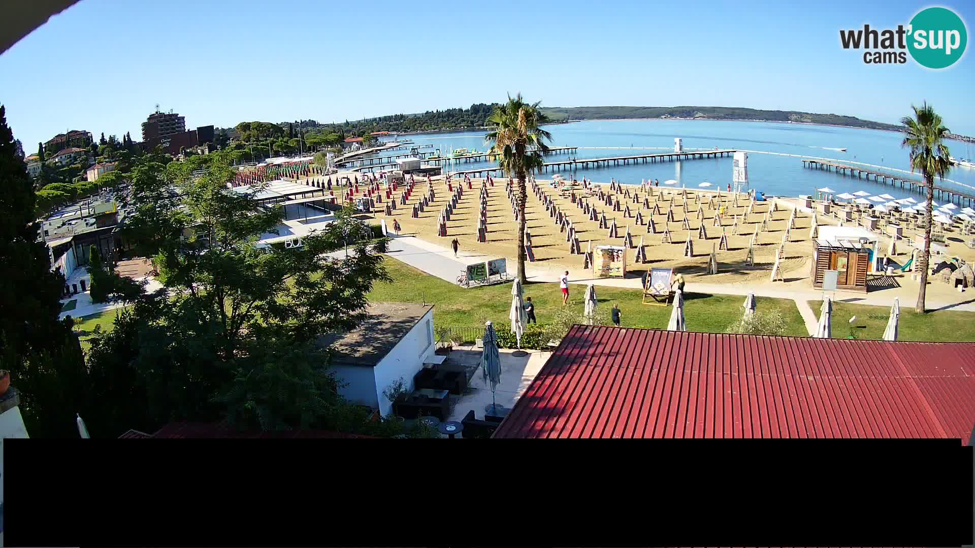Playa Portorož camera en vivo