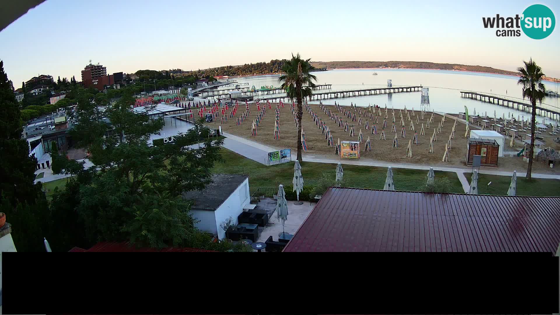 Playa Portorož camera en vivo
