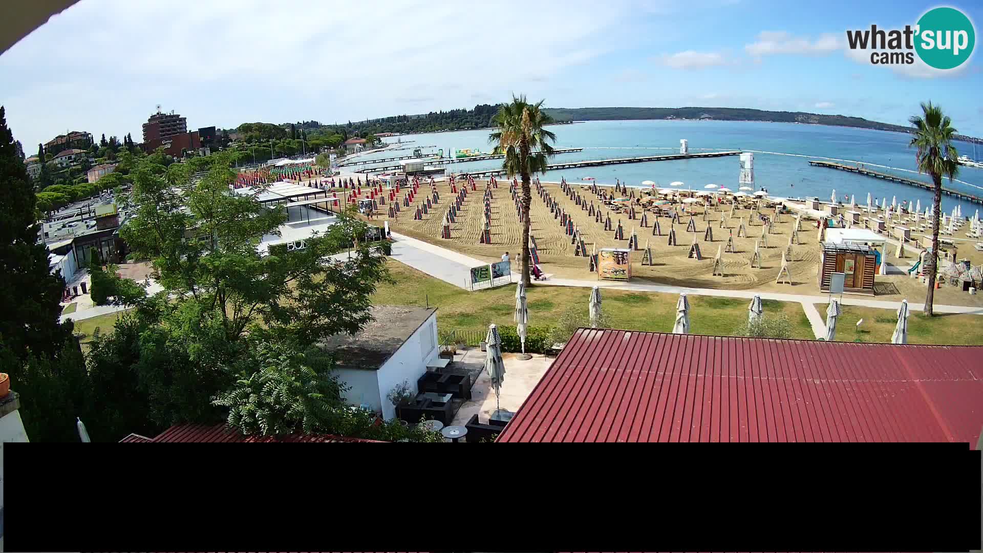 Spiaggia di Portorose live webcam