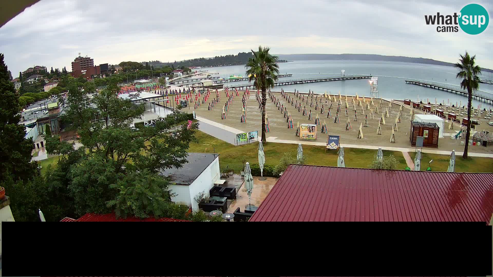 Spiaggia di Portorose live webcam