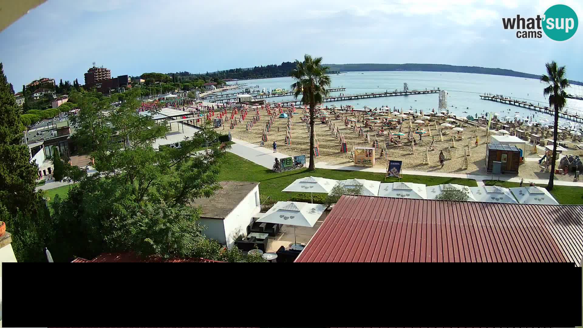 Plage Portorož live cam