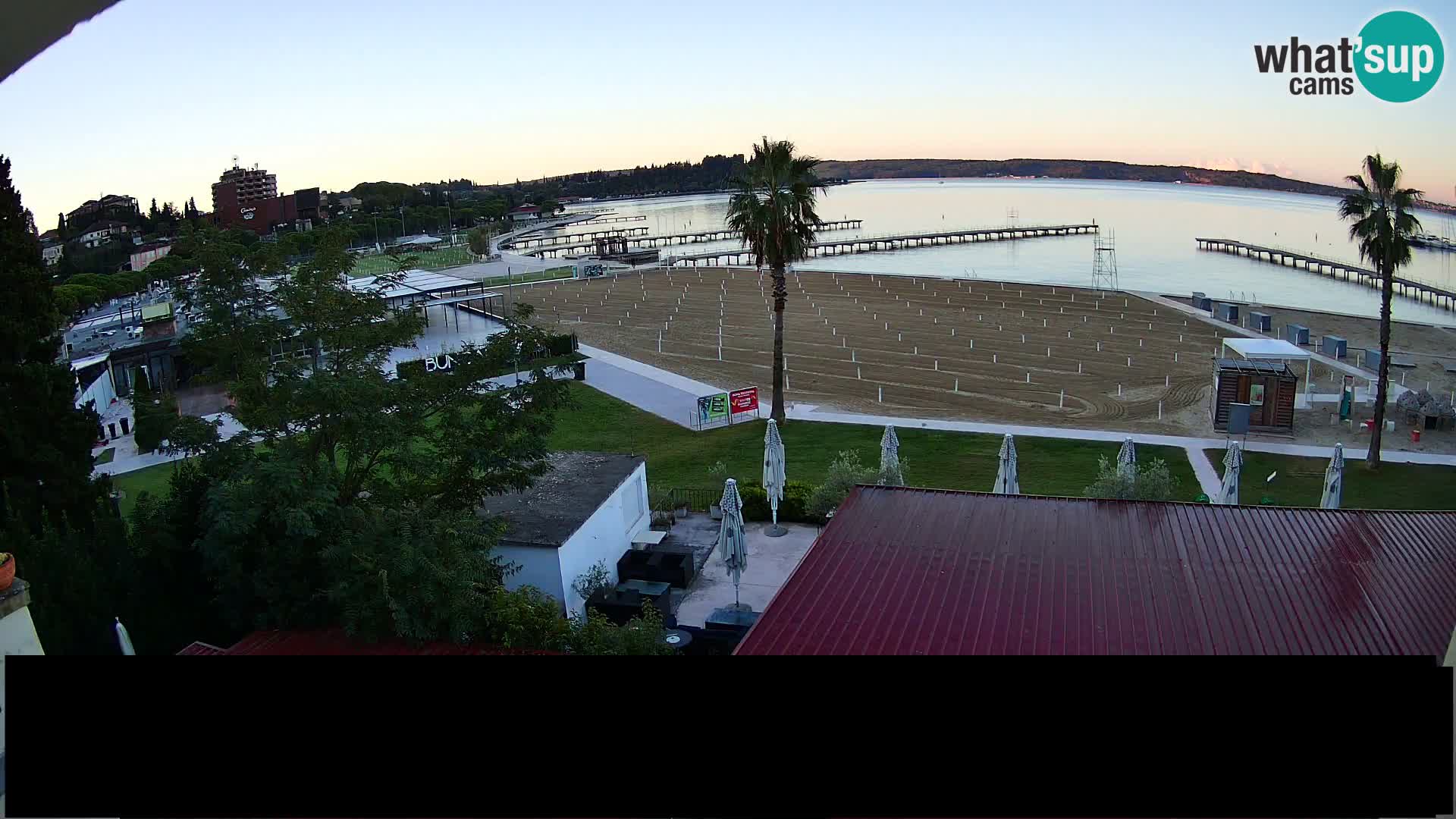 Playa Portorož camera en vivo