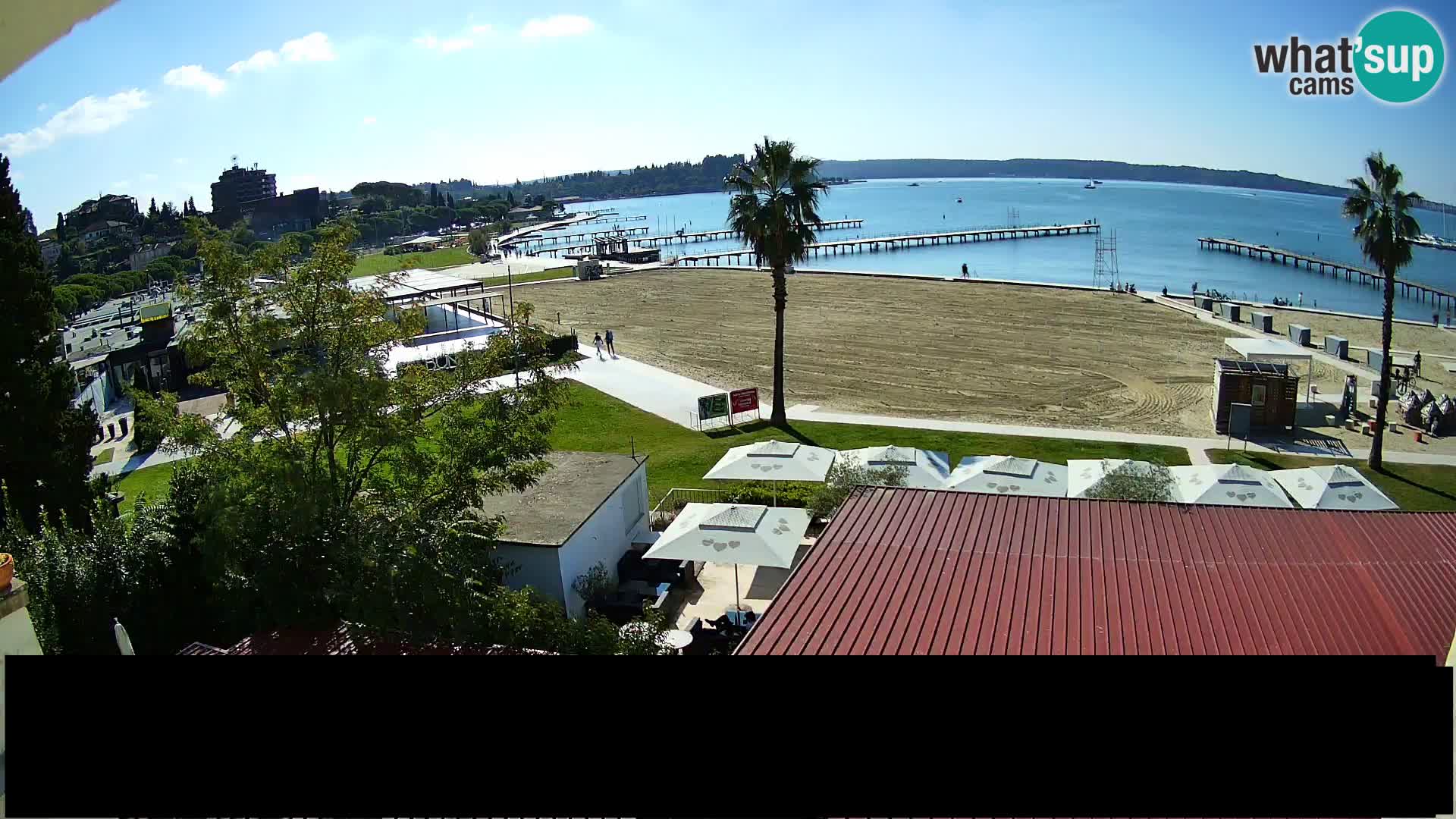 Spiaggia di Portorose live webcam