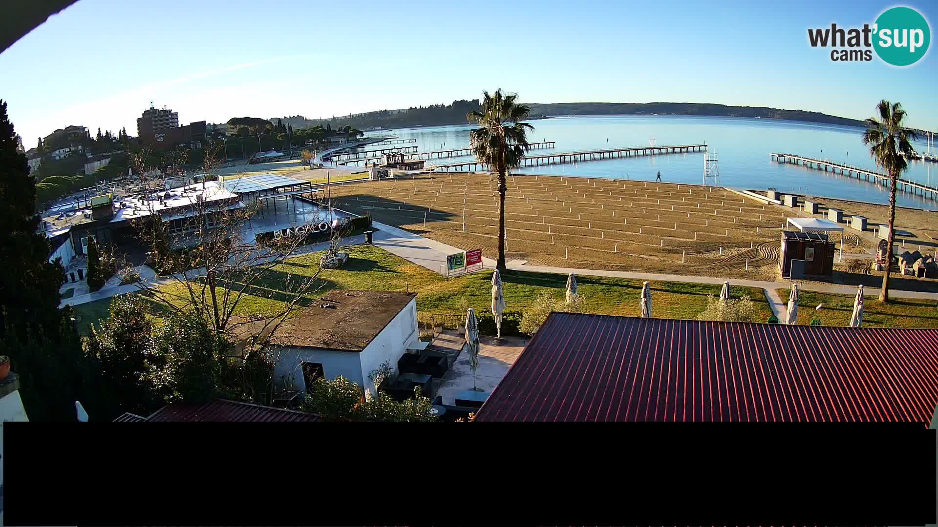 Kamera v živo Portorož plaža – Bungalow