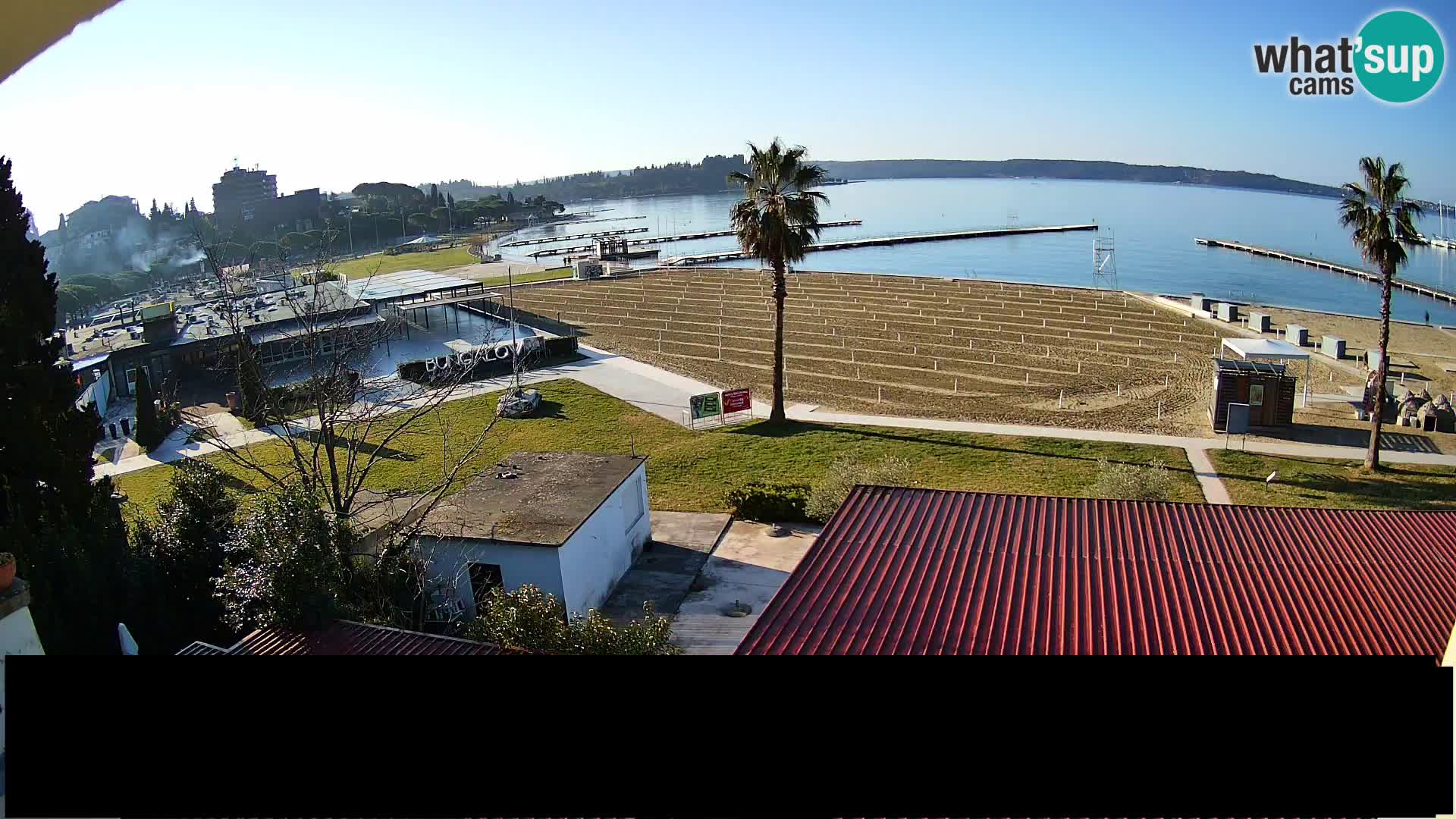 Webcam live Playa Portorož – Caffe Karamela