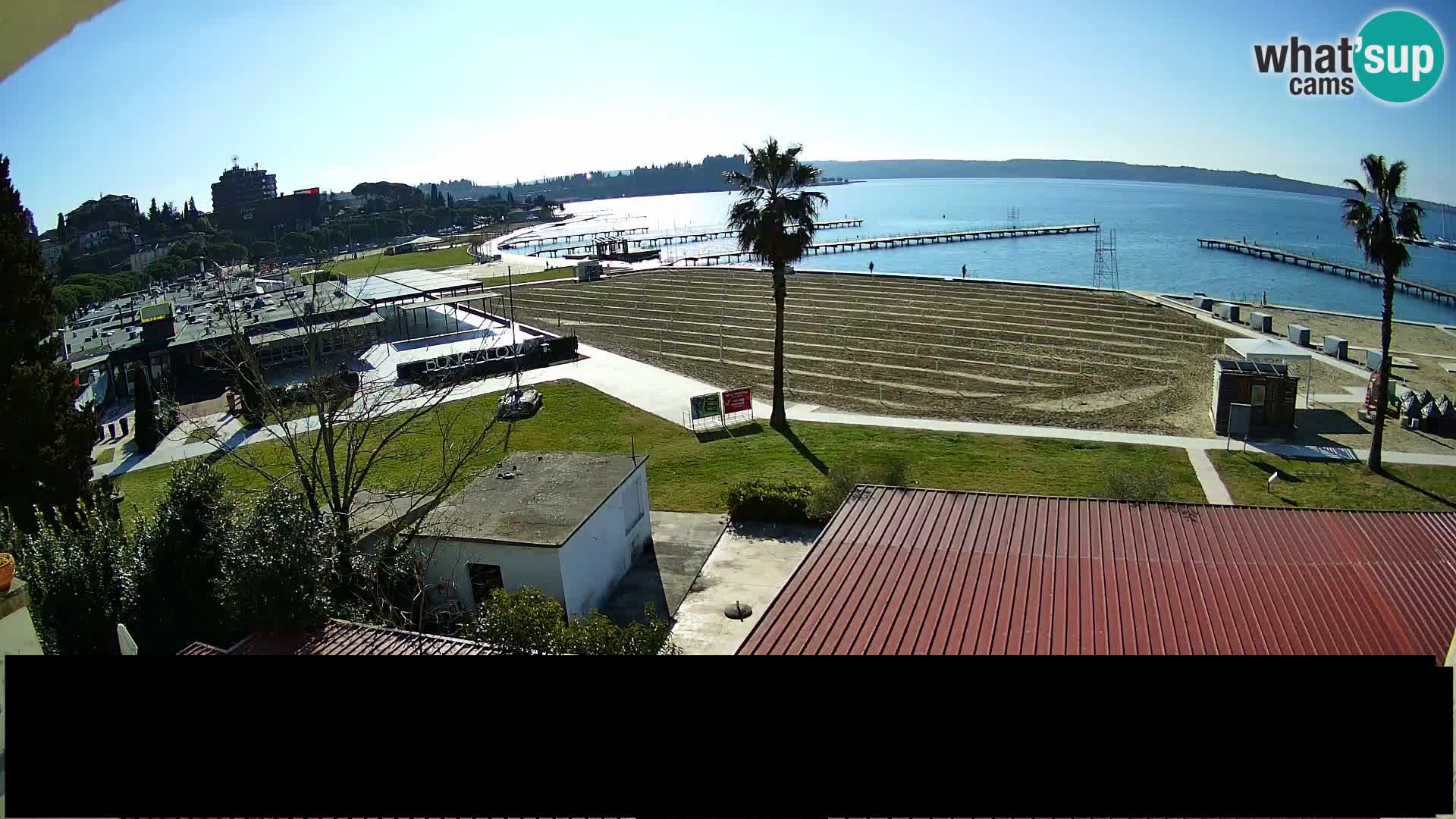 Kamera v živo Portorož plaža – Bungalow
