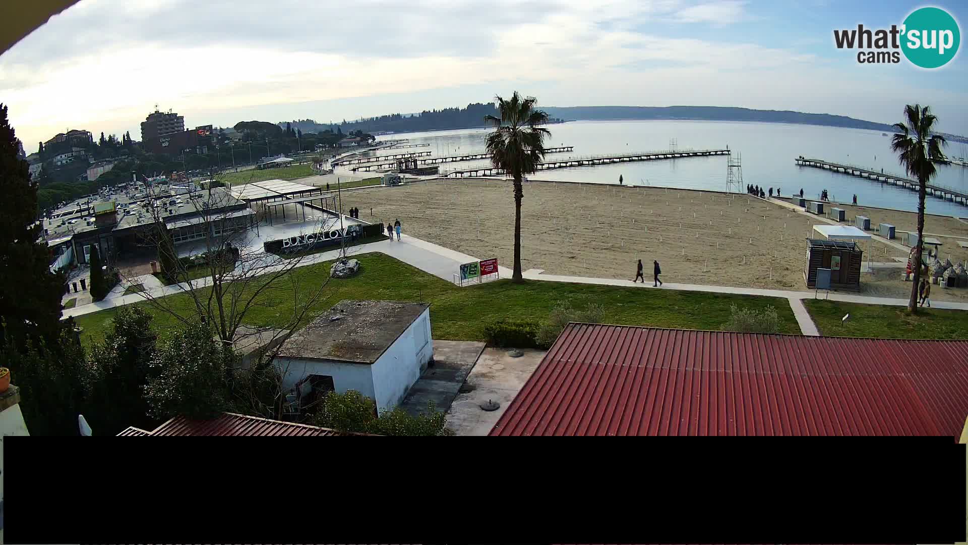 Webcam live Plage Portorož – Caffe Karamela