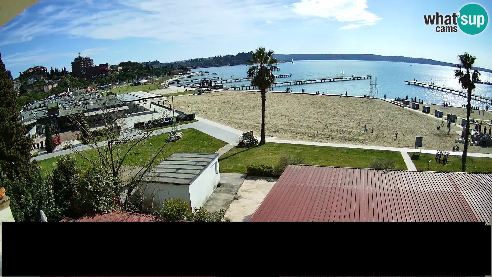 Spiaggia di Portorose live webcam