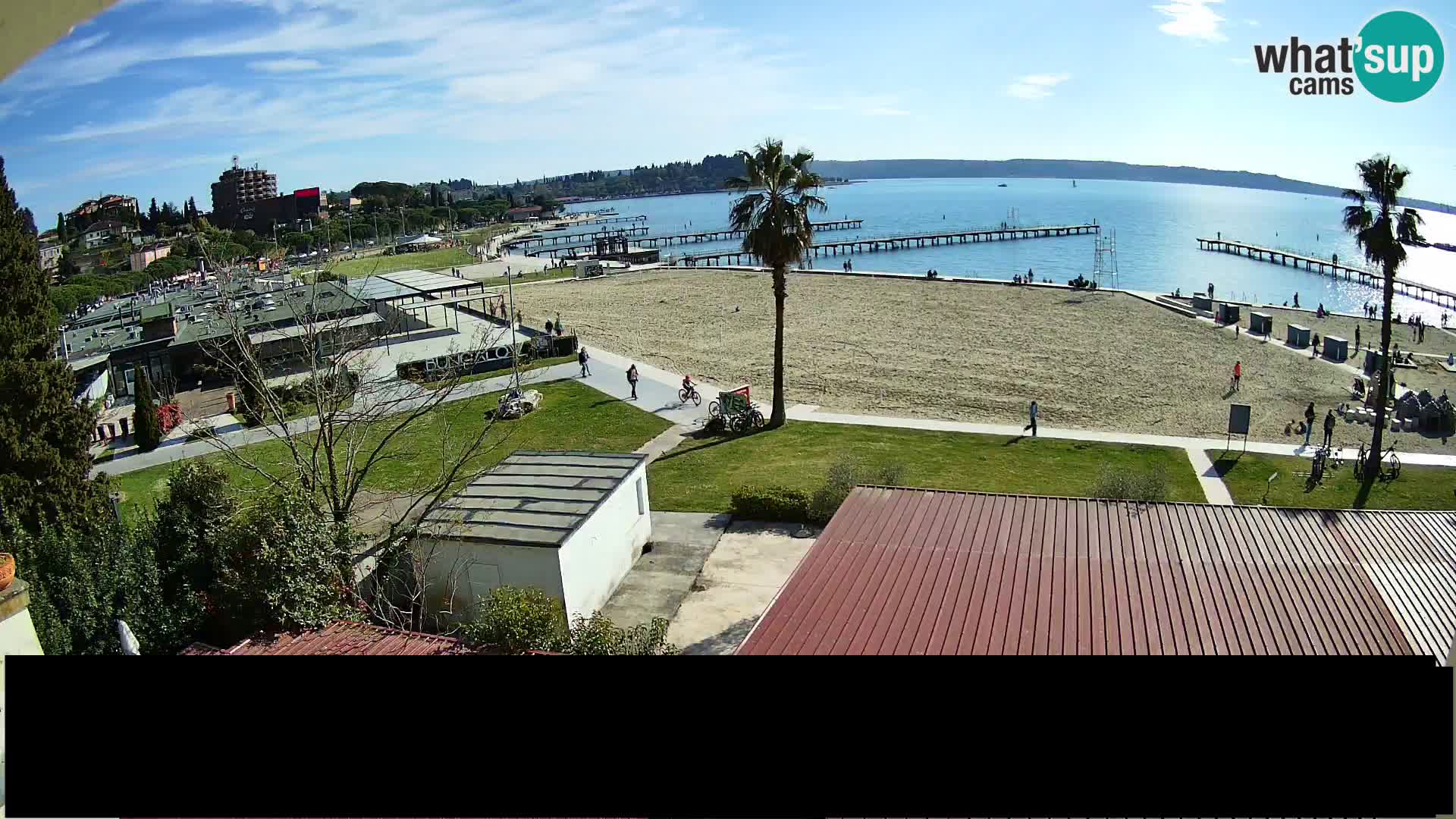 Spiaggia di Portorose live webcam