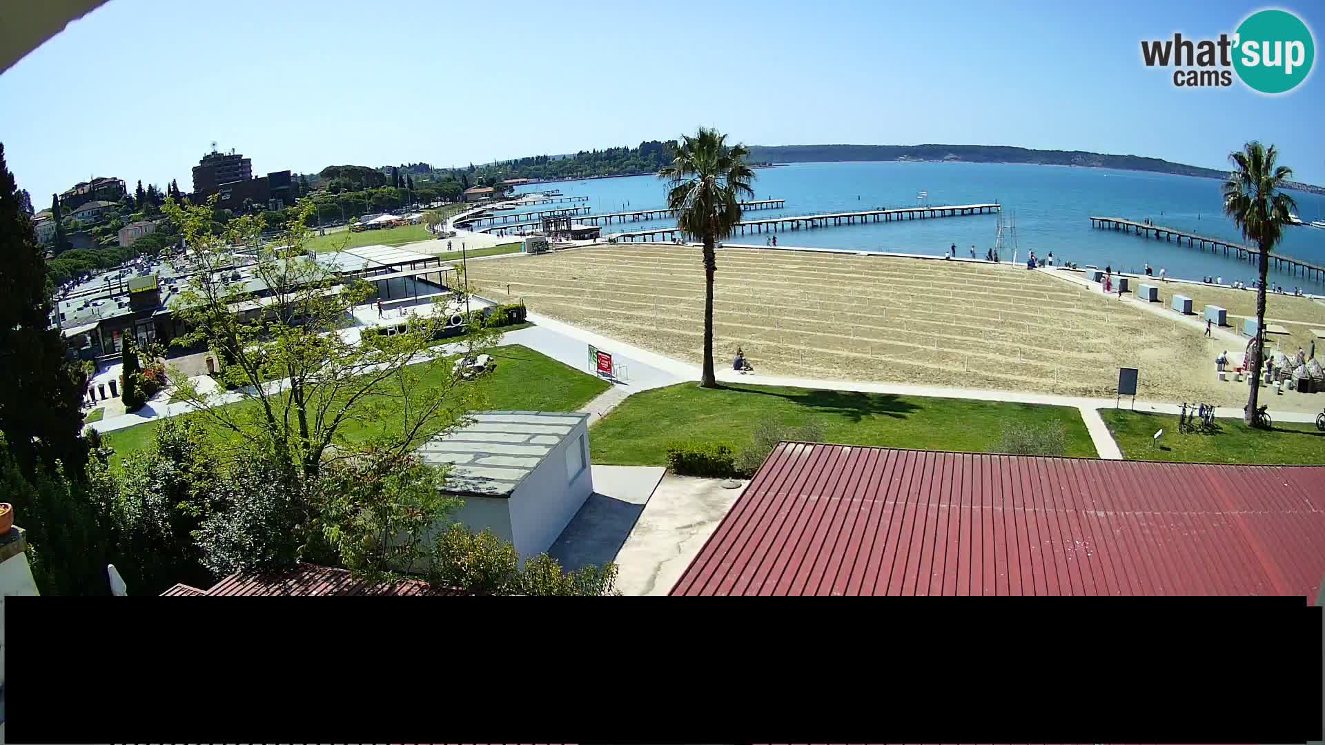 Plage Portorož live cam