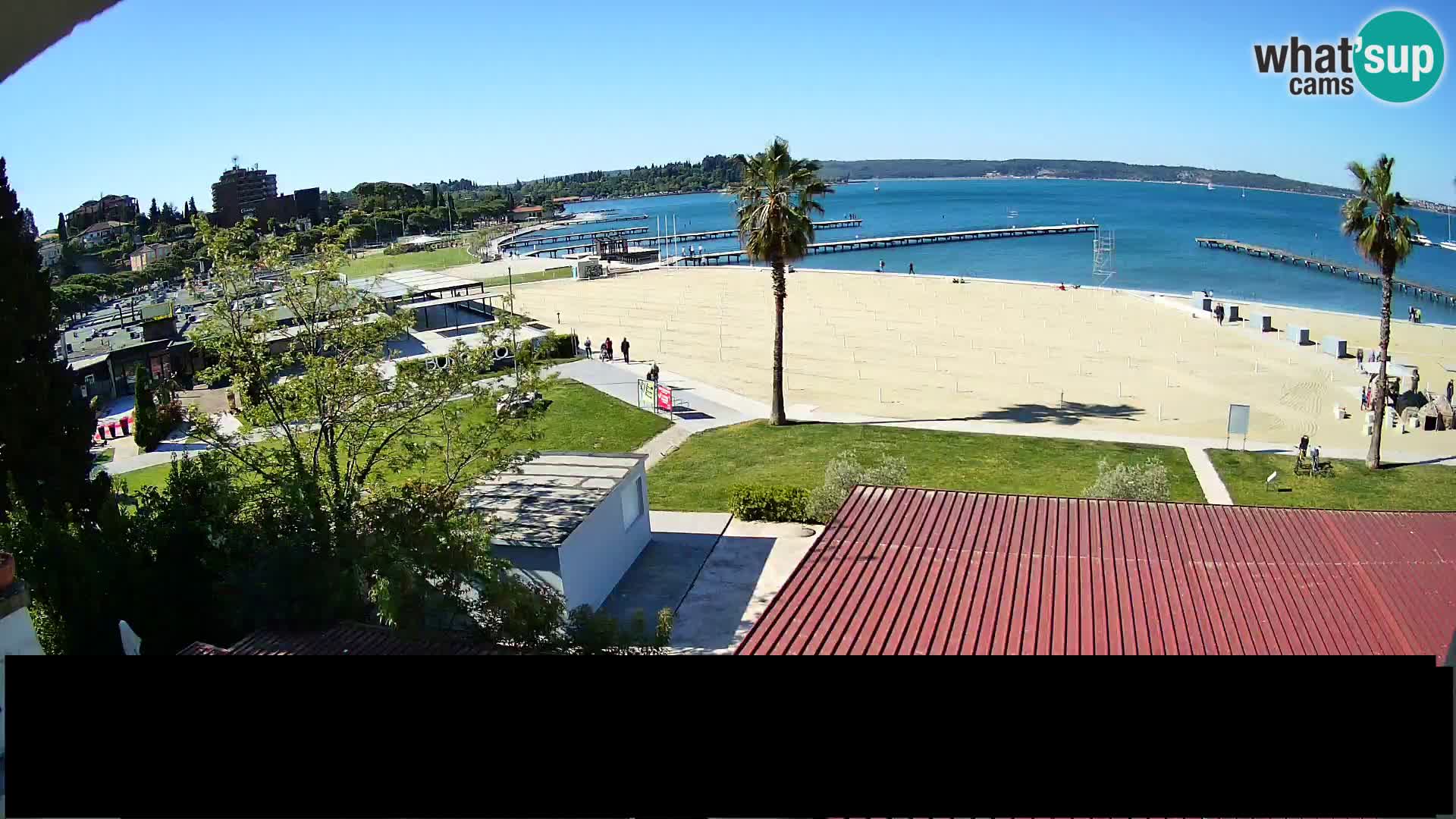 Playa Portorož camera en vivo