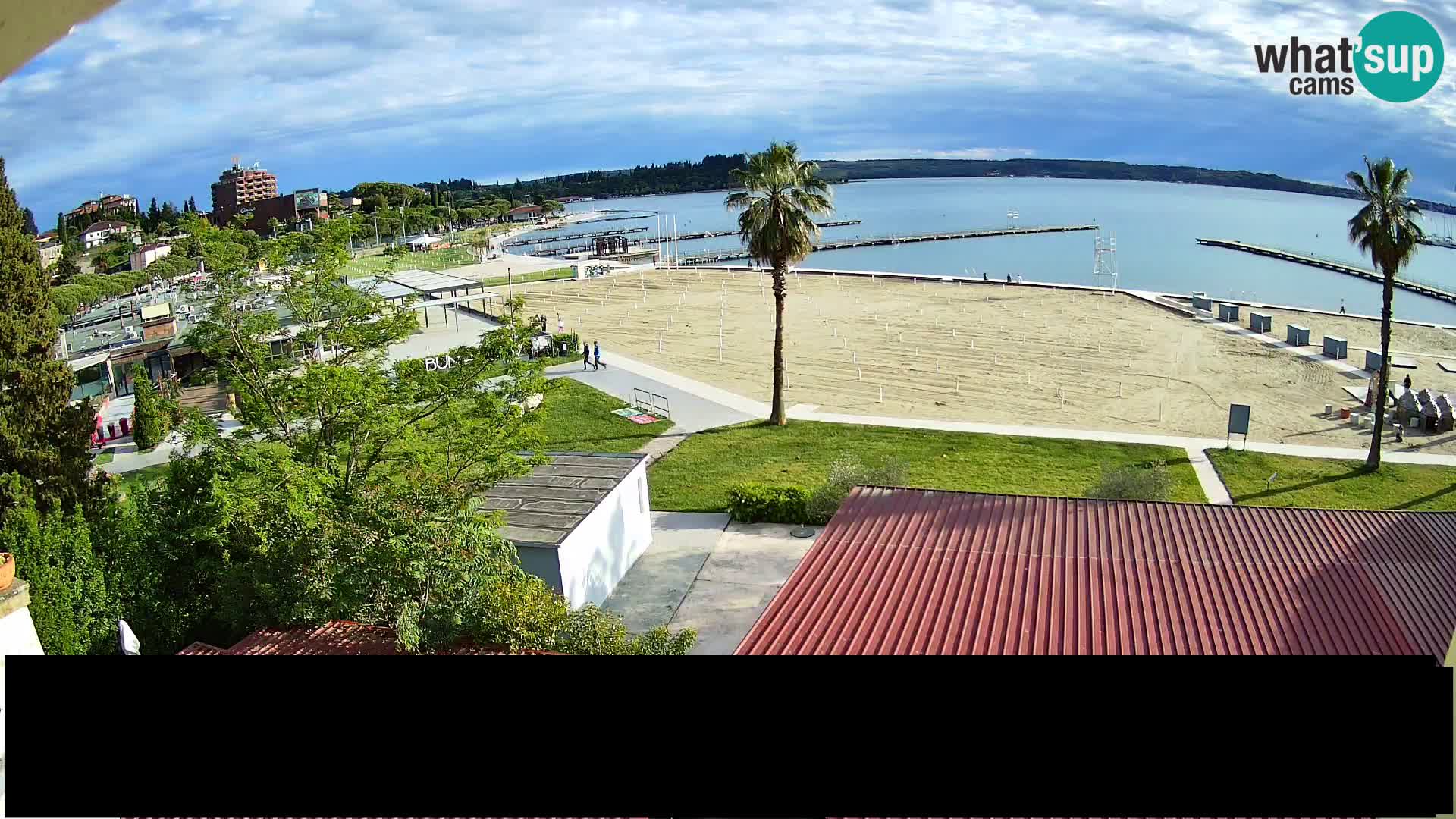 Playa Portorož camera en vivo