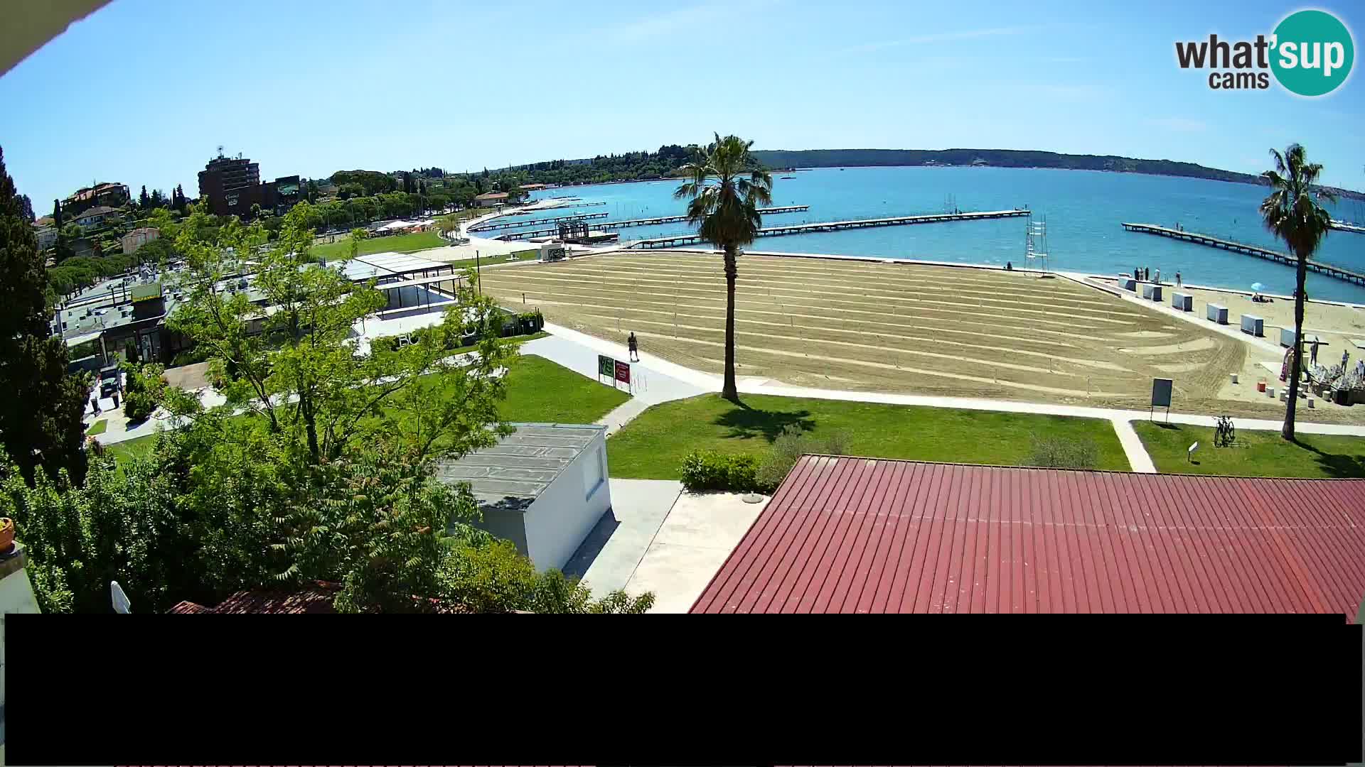 Plaža Portorož web kamera