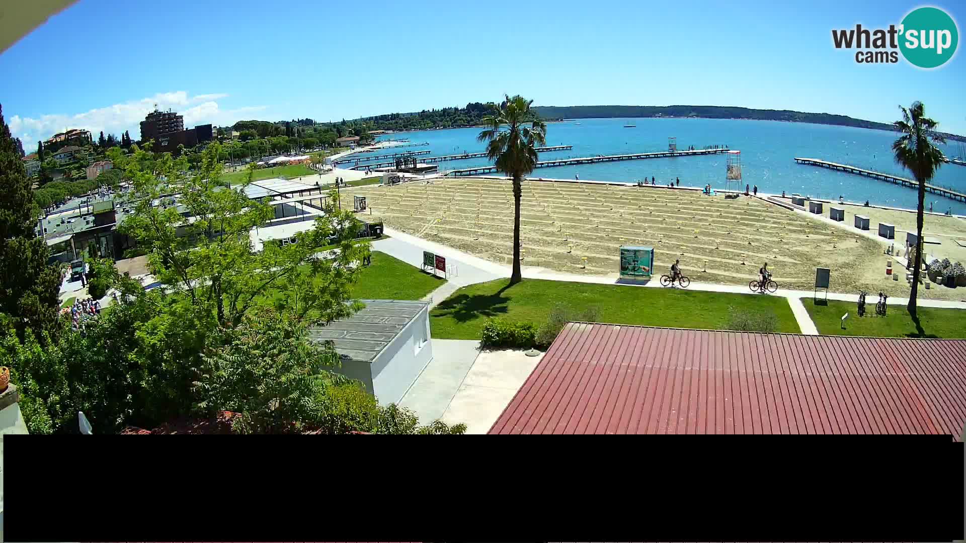 Playa Portorož camera en vivo