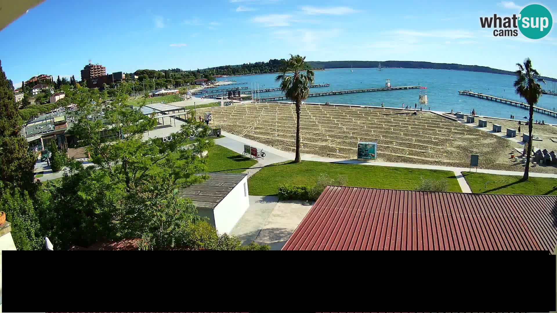 Playa Portorož camera en vivo