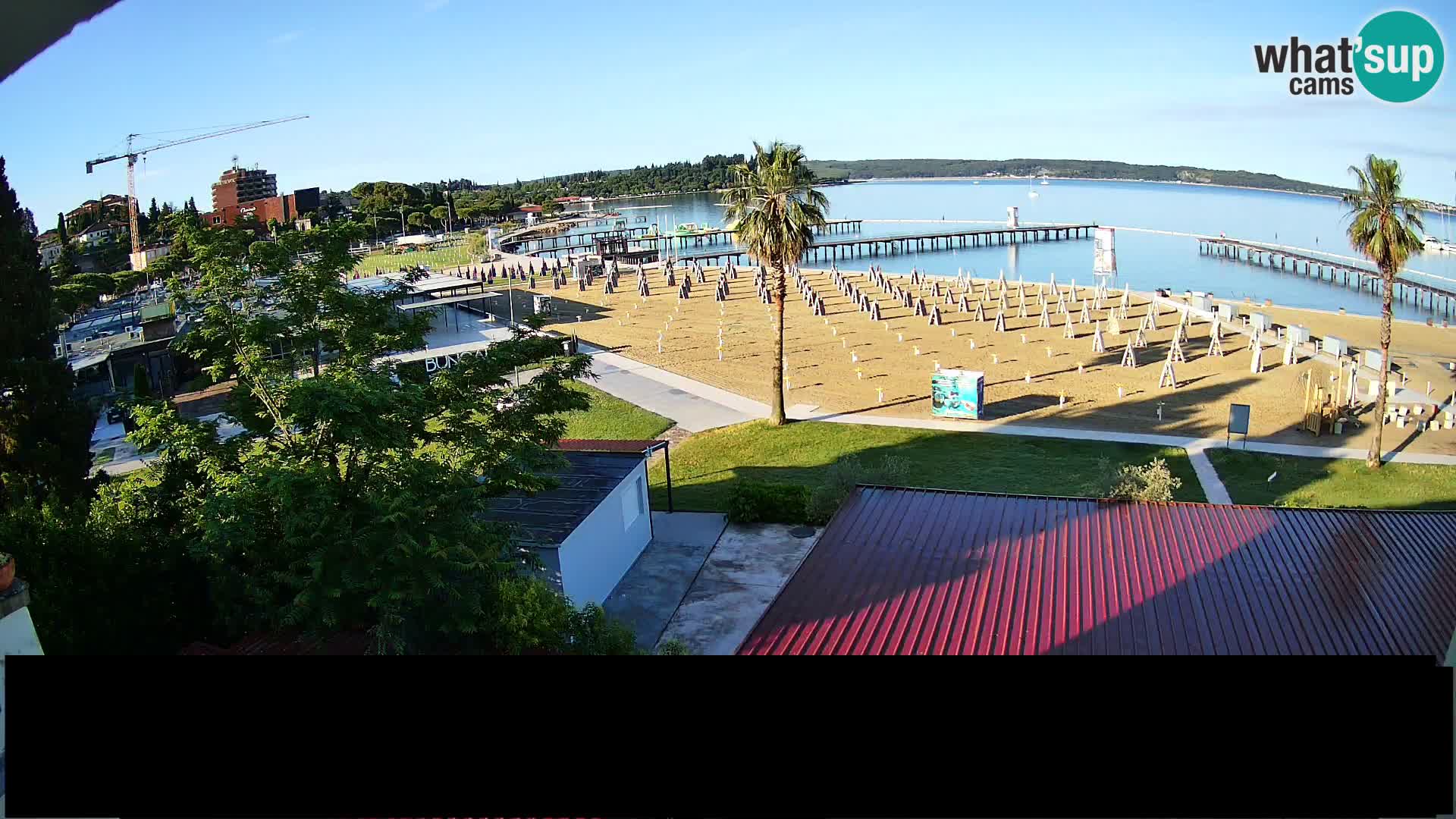 Spiaggia di Portorose live webcam