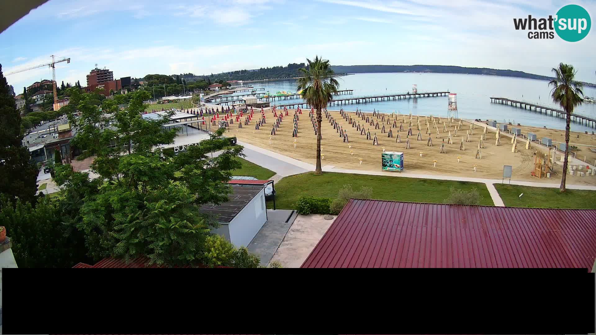 Spiaggia di Portorose live webcam