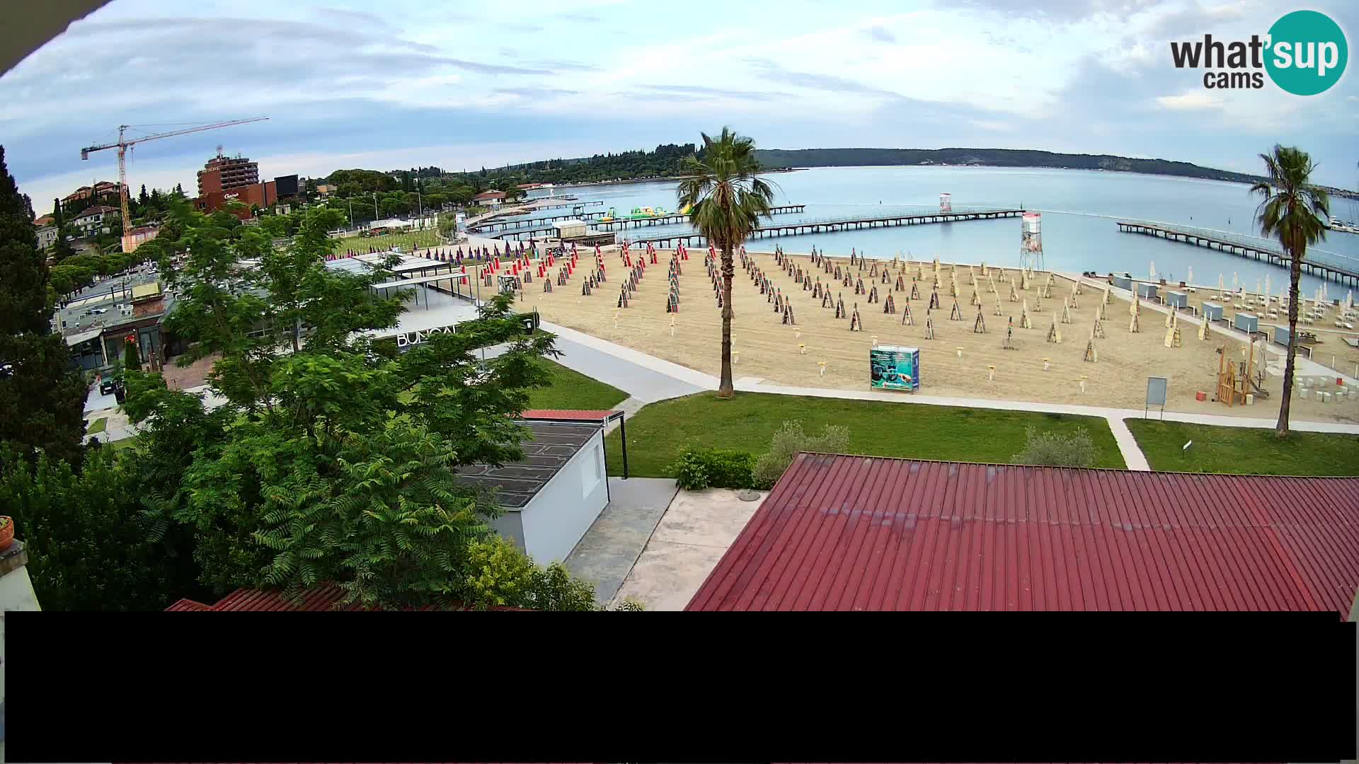 Plage Portorož live cam