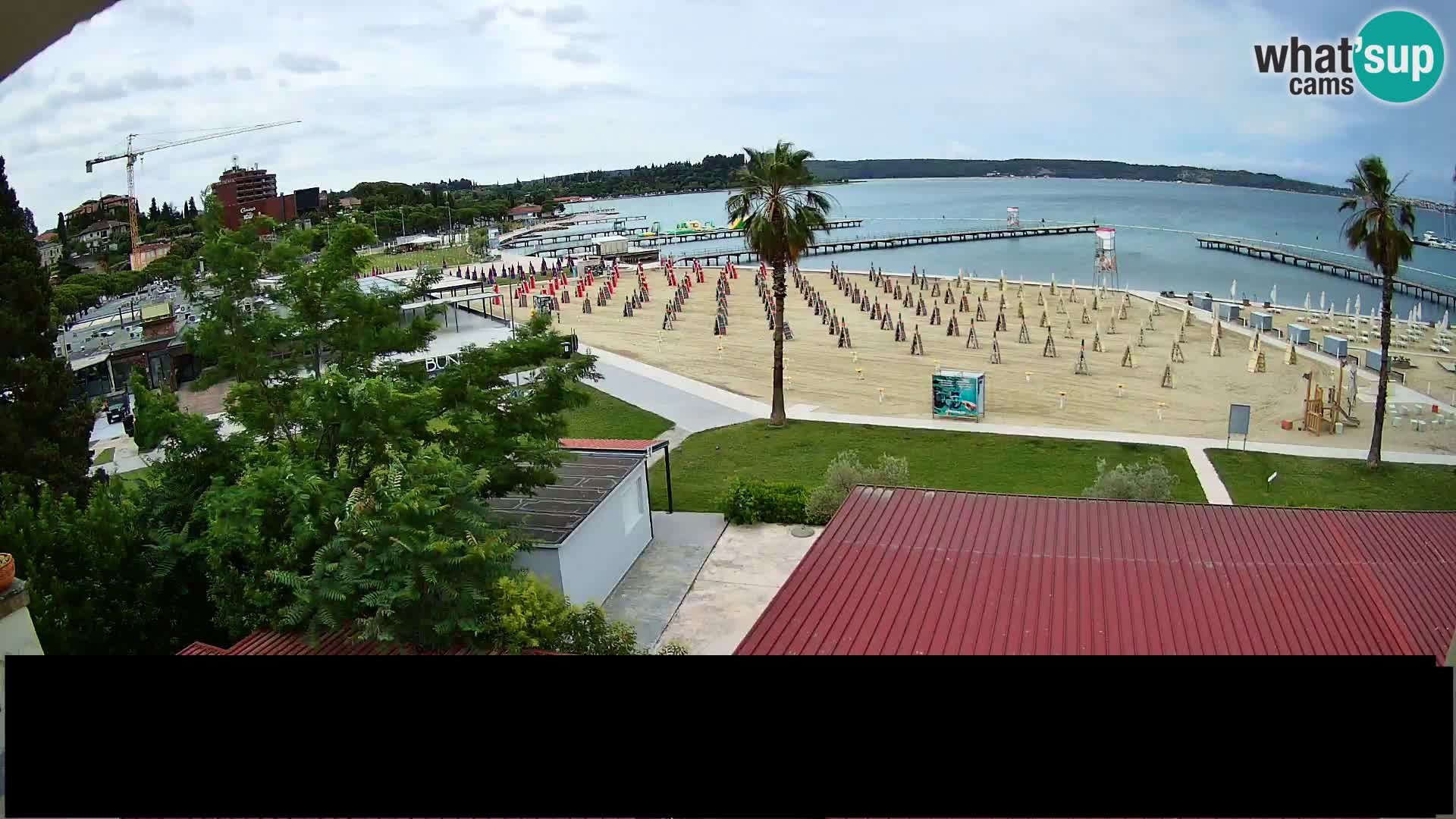 Webcam Live Playa de Portorož