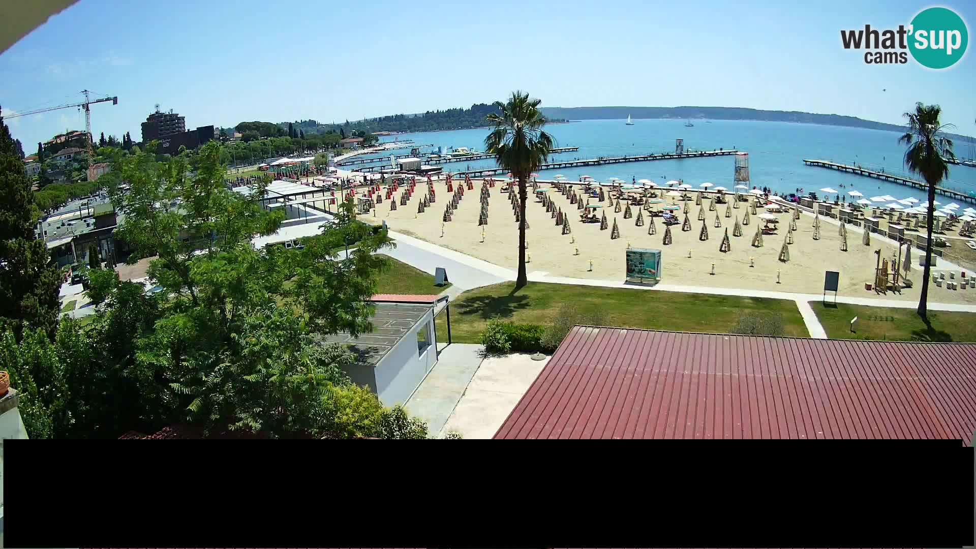 Spletna kamera Plaža Portorož