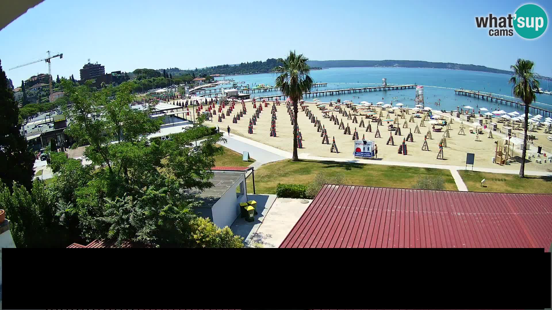 Spletna kamera plaža Portorož