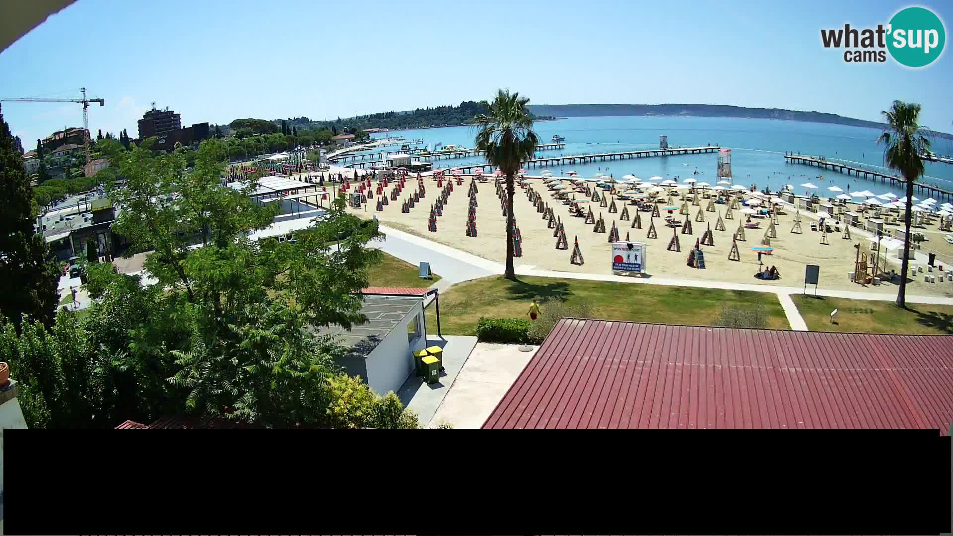 Playa Portorož camera en vivo