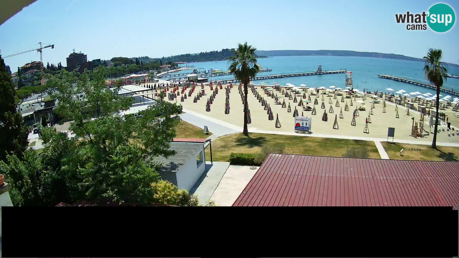 Spiaggia di Portorose live webcam