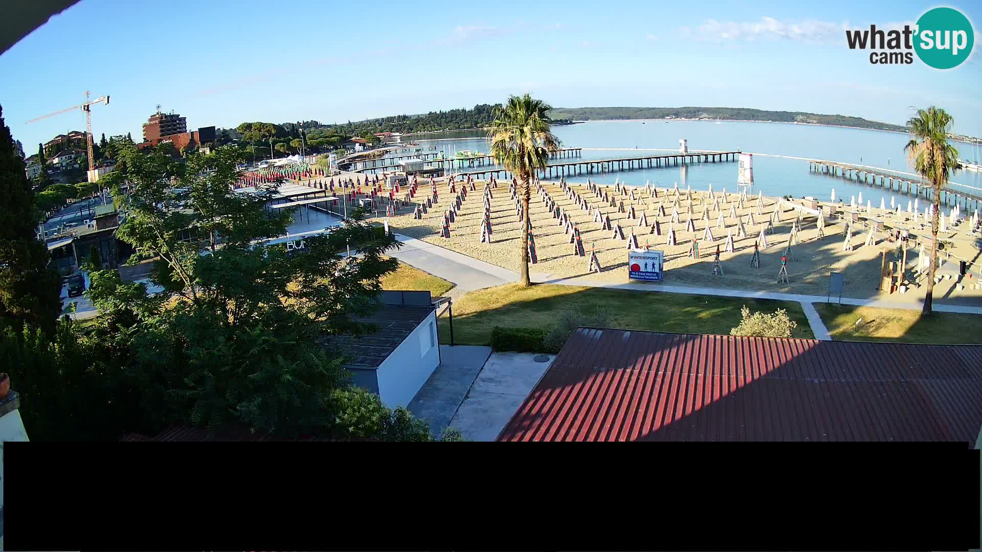 Plaža Portorož web kamera