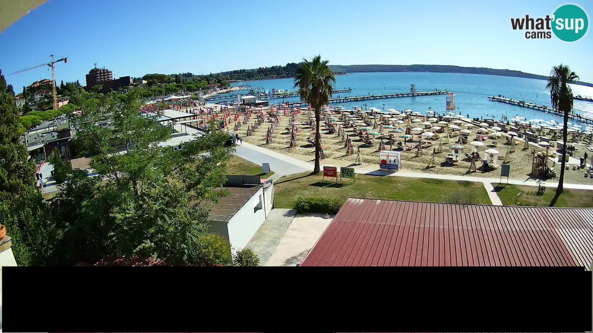 Spletna kamera plaža Portorož