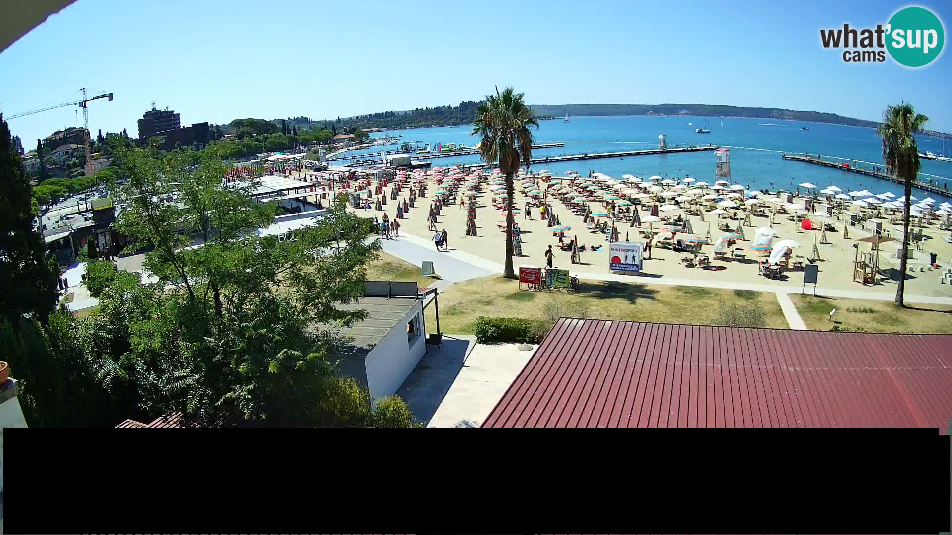 Plage Portorož live cam