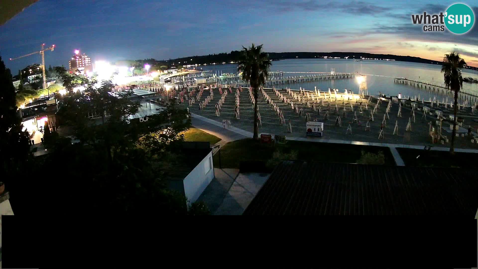 Playa Portorož camera en vivo